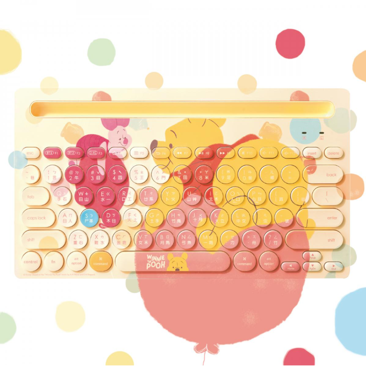 infoThink BTK001-Winnie 小熊維尼系列藍牙無線鍵盤